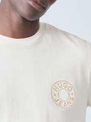 Balta - HUGO Nemodo Regular-Fit Graphic T-Shirt - 3 paveikslėlis iš 5
