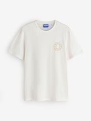 Balta - HUGO Nemodo Regular-Fit Graphic T-Shirt - 4 paveikslėlis iš 5