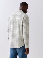 BOSS White Ricoplus Logo Check Shirt - Image 2 of 5