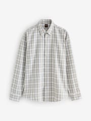 BOSS White Ricoplus Logo Check Shirt - Image 4 of 5