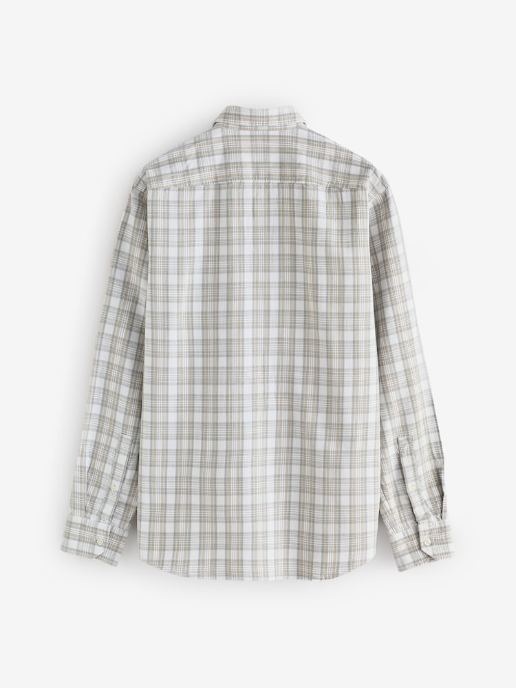 BOSS White Ricoplus Logo Check Shirt - Image 5 of 5