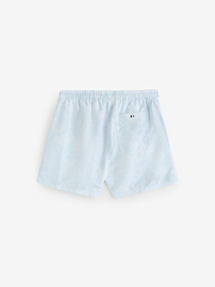 BOSS White Bream Printed Swim Shorts - Image 6 of 6