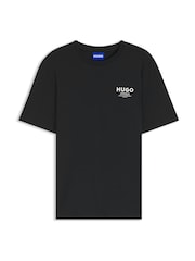 HUGO Black Nesptee Regular Fit Logo T-Shirt - Image 1 of 1