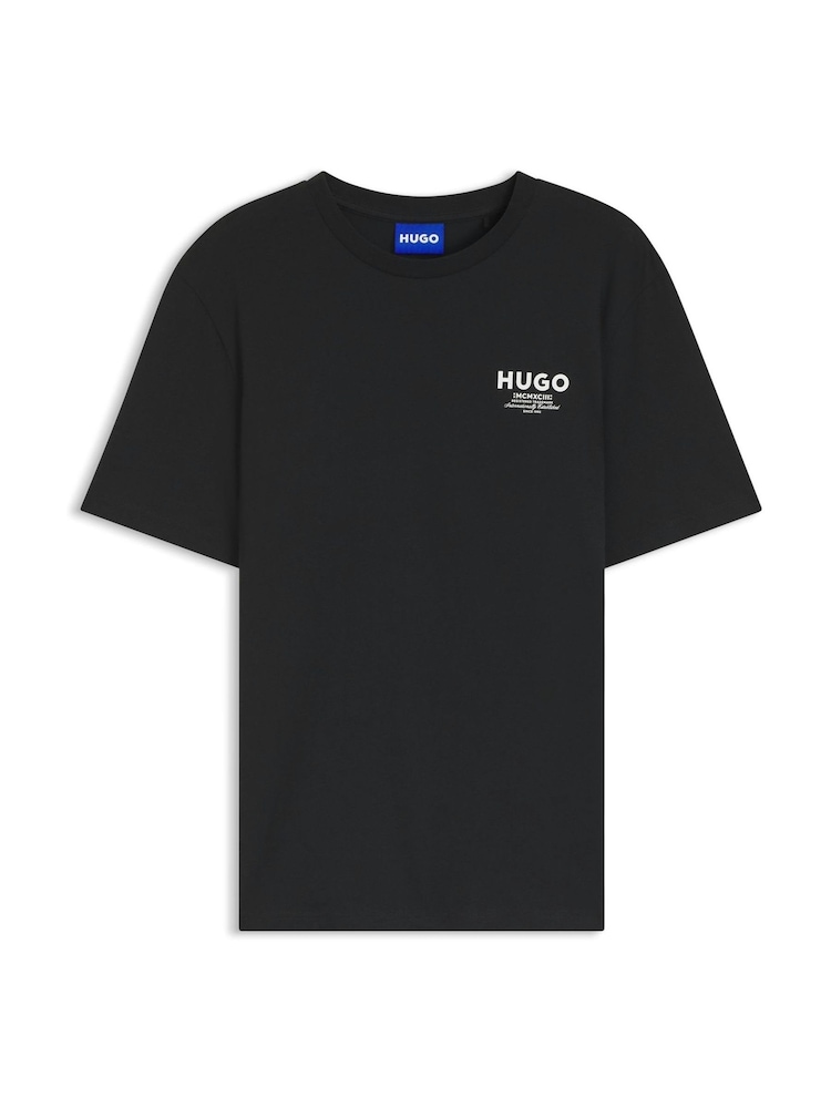 HUGO Black Nesptee Regular Fit Logo T-Shirt - Image 1 of 1 HUGO Black Nesptee Regular Fit Logo T-Shirt - Image 1 of 1