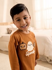 Orange Checkerboard Halloween Pyjamas (9mths-12yrs) - Image 2 of 5