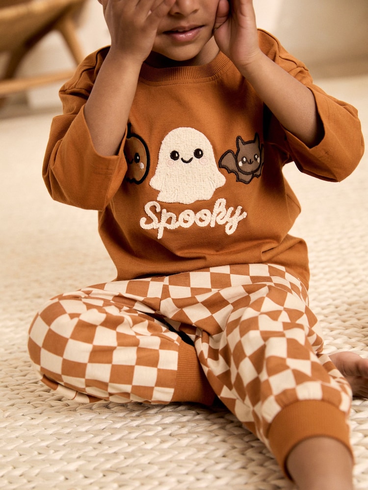Orange Checkerboard Halloween Pyjamas (9mths-12yrs) - Image 5 of 5 Orange Checkerboard Halloween Pyjamas (9mths-12yrs) - Image 5 of 5