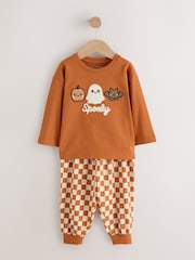 Tablero de ajedrez naranja - Pijama de Halloween (9meses-12años) - Imagen 6 de 13