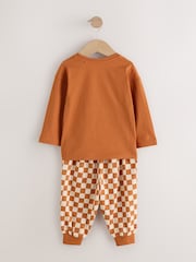 Tablero de ajedrez naranja - Pijama de Halloween (9meses-12años) - Imagen 7 de 13