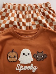 Tablero de ajedrez naranja - Pijama de Halloween (9meses-12años) - Imagen 8 de 13