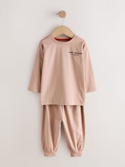 أسود/أحمر/صخري - Long Sleeve Jogger Pyjamas 3 Pack (9mths-11yrs) - صورة 8 من 11