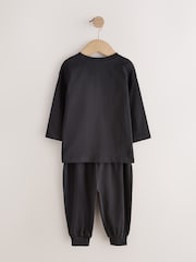 أسود/أحمر/صخري - Long Sleeve Jogger Pyjamas 3 Pack (9mths-11yrs) - صورة 9 من 11