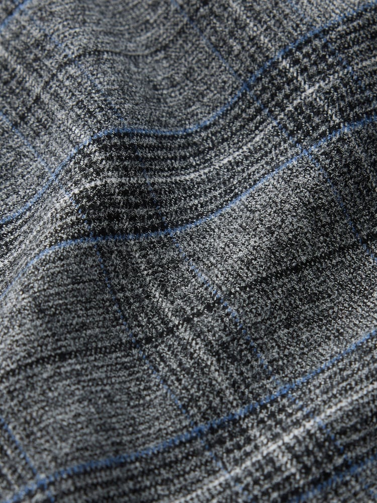 Grey/Blue Check Mini Skirt - Image 2 of 3 Grey/Blue Check Mini Skirt - Image 2 of 3