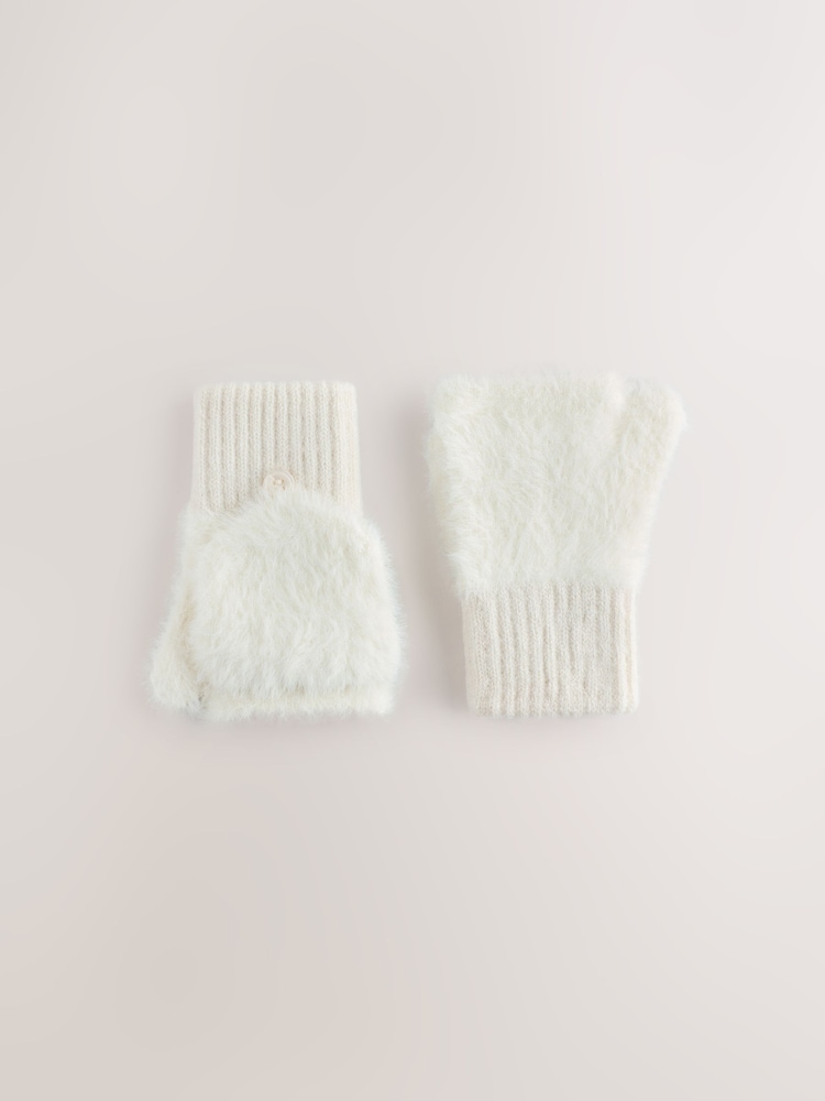 Vit - Feather Flip Mitt Gloves (3-16yrs) - Bild 1 av 3