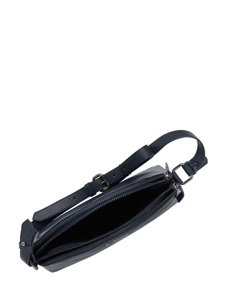 Lotus Blue Leather Handbag - Image 4 of 4 Lotus Blue Leather Handbag - Image 4 of 4
