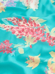 Laura Ashley Green Everingham Meadow Print Scarf - Image 3 of 3