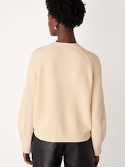 Whistles V-Neck Cotton Cardigan - Imaginea 2 din 4