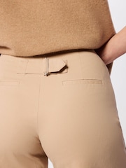 Whistles Wide Leg Casual Cotton Trousers - Imaginea 4 din 5