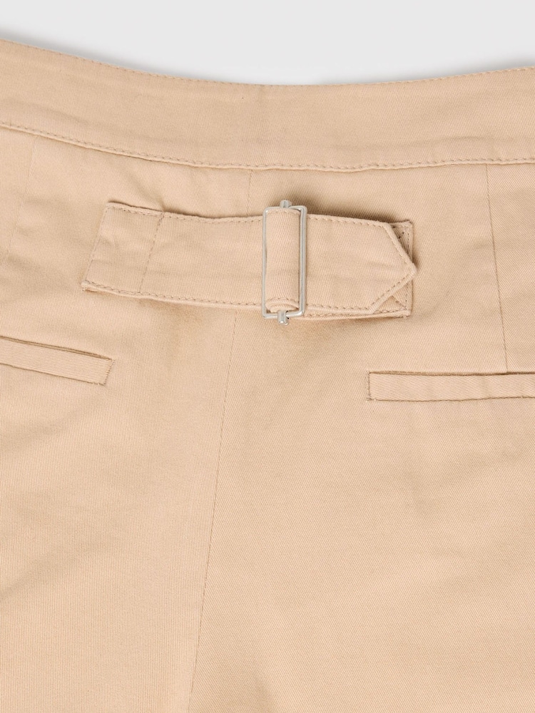 Whistles Wide Leg Casual Cotton Trousers - Imaginea 5 din 5