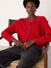 Whistles V-Neck Cotton Cardigan - Imaginea 3 din 4