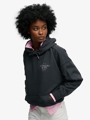 Superdry Blue Luxe Casual Relaxed Hoodie - Image 1 of 7