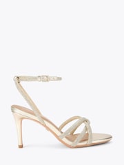 KG Kurt Geiger Gold Abra Heel Sandals - Image 2 of 5