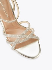 KG Kurt Geiger Gold Abra Heel Sandals - Image 4 of 5