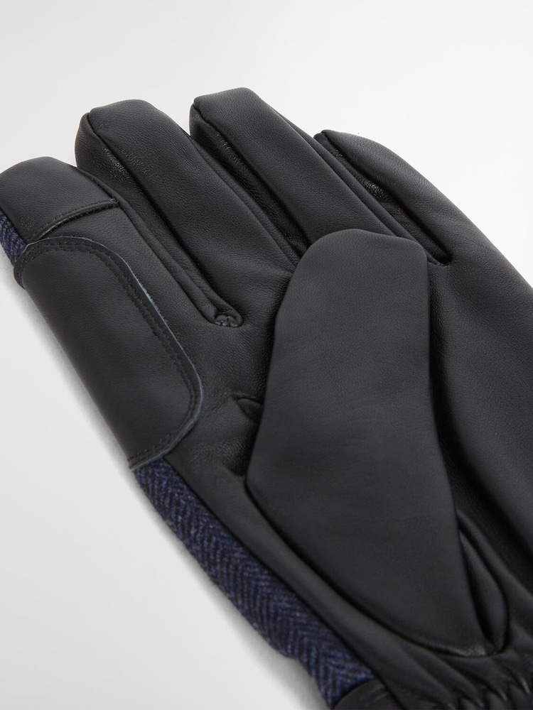 Barbour® Blue Barlow Gloves - Image 2 of 5