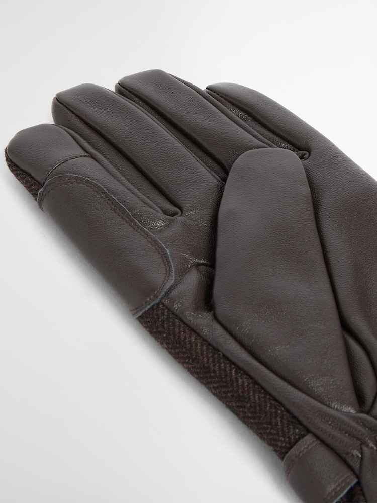 Barbour® Brown Barlow Gloves - Image 4 of 4