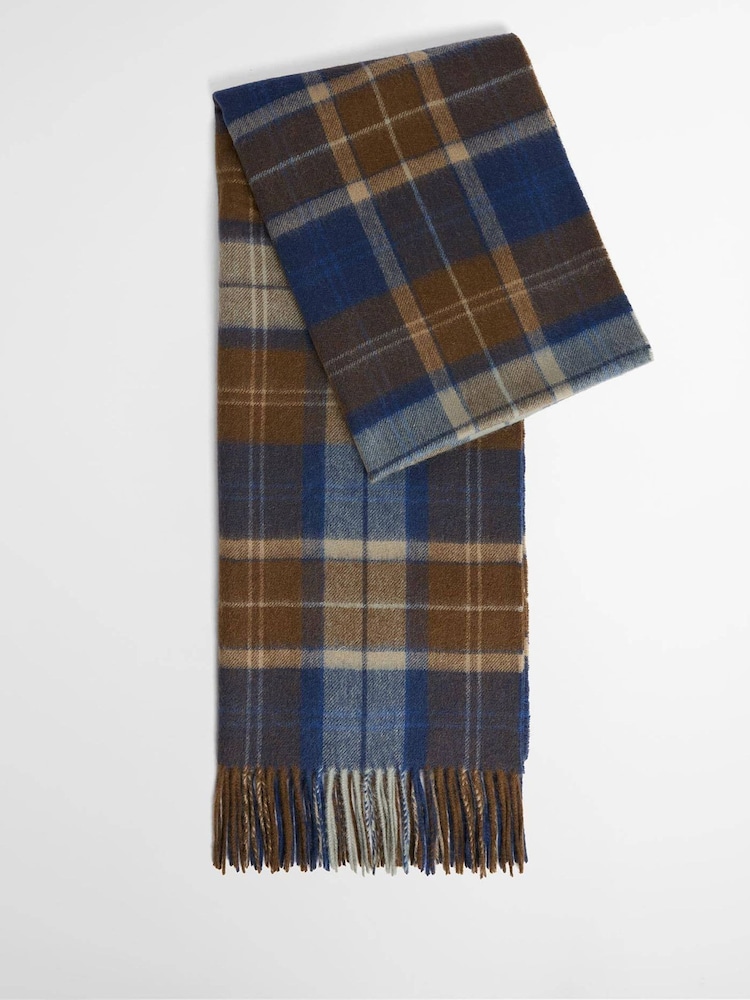 Barbour® Blue Scarf - Image 1 of 3 Barbour® Blue Scarf - Image 1 of 3