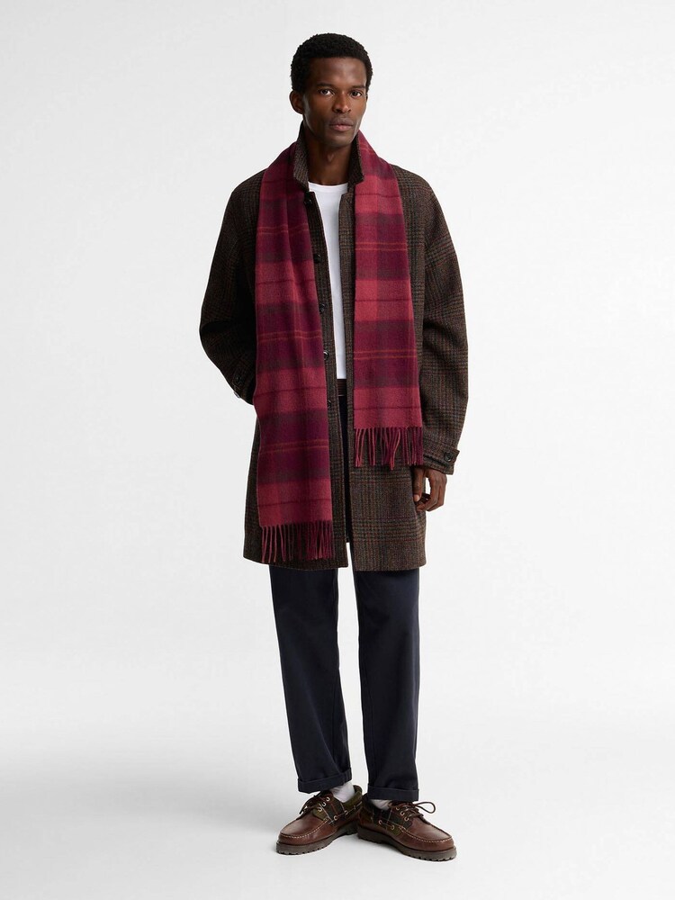 Barbour® Red Mineral Tartan Scarf - Image 1 of 4 Barbour® Red Mineral Tartan Scarf - Image 1 of 4