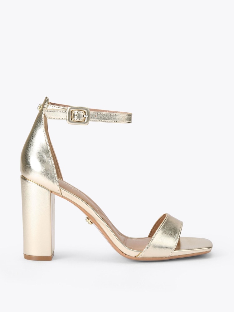 Carvela Gold Regatta Heel Sandals - Image 1 of 4