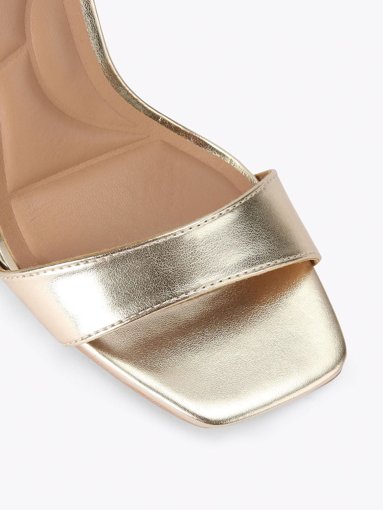 Carvela Gold Regatta Heel Sandals - Image 4 of 4