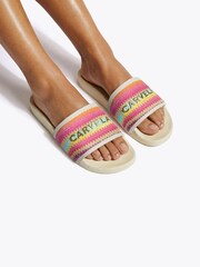 Carvela Pink Sicily Slider Sandals - Image 1 of 5