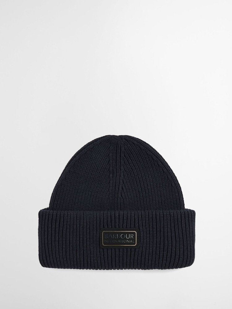 Barbour® International Blue Craywell Beanie Hat - Image 1 of 4