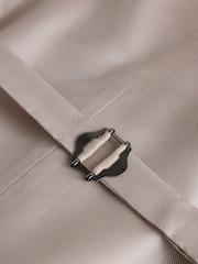 Neutral Slim Fit Jacquard Tuxedo Suit Waistcoat - Image 9 of 9