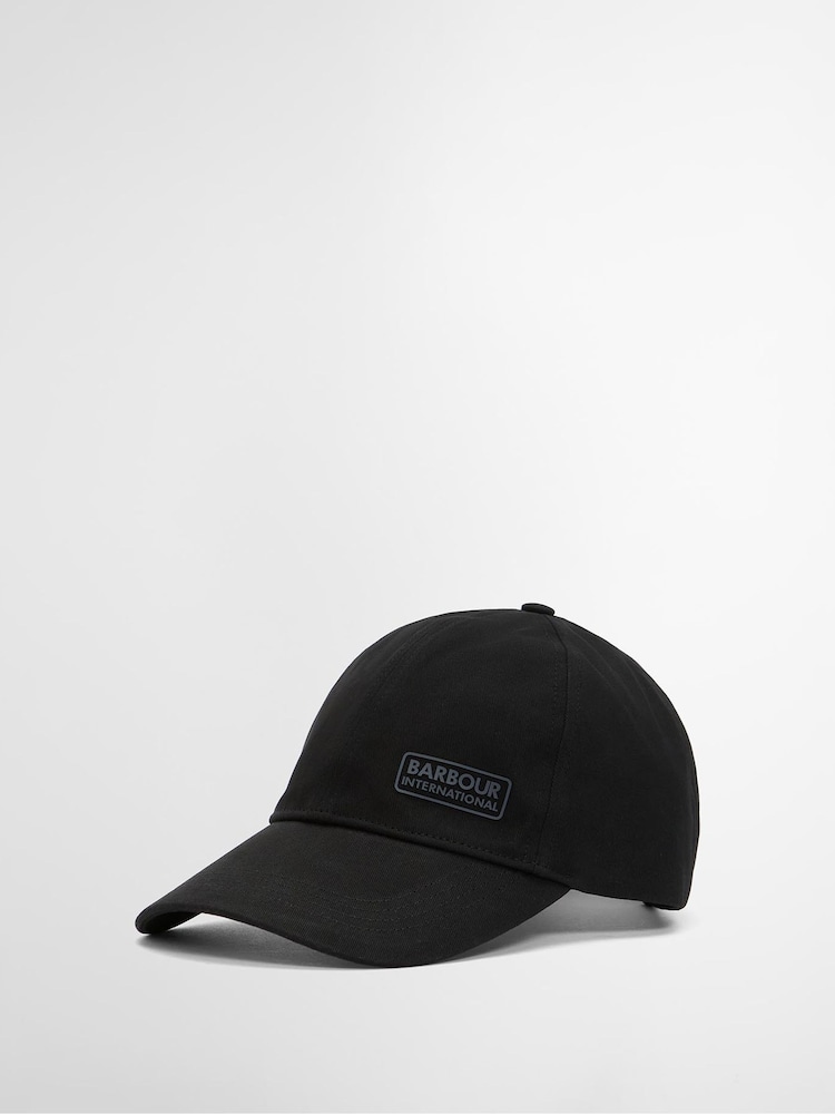 Barbour International Black Norton Drill Sports Cap - Image 1 of 4