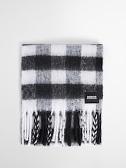 Barbour® International Black Branton Knitted Scarf - Image 4 of 4