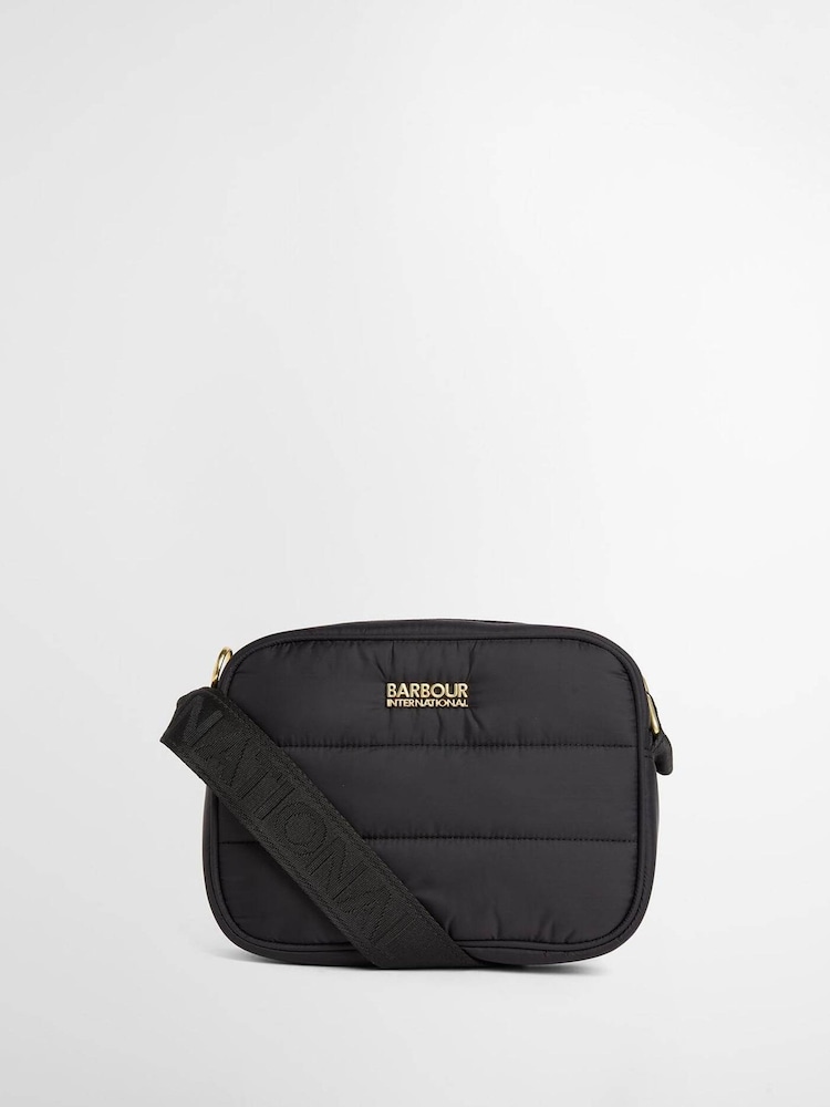 Barbour® International Black Monaco Baffle Quilt Cross-Body Bag - Image 2 of 5 Barbour® International Black Monaco Baffle Quilt Cross-Body Bag - Image 2 of 5