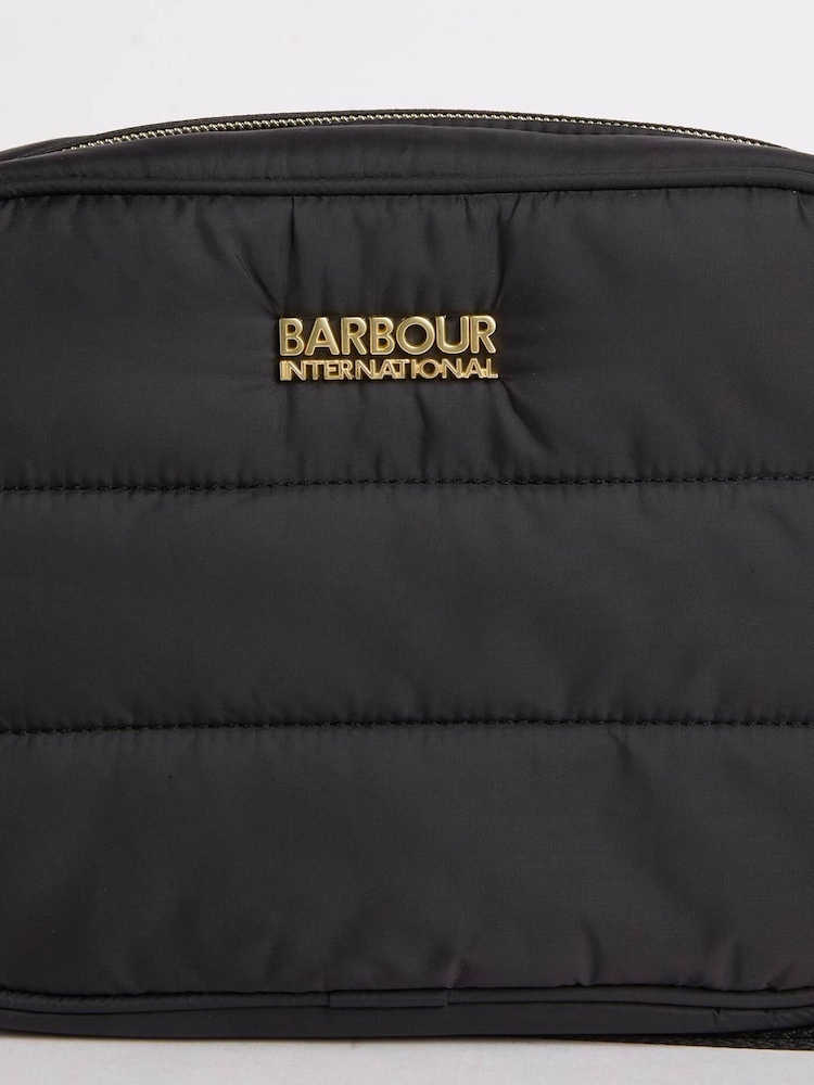 Barbour® International Black Monaco Baffle Quilt Cross-Body Bag - Image 5 of 5 Barbour® International Black Monaco Baffle Quilt Cross-Body Bag - Image 5 of 5
