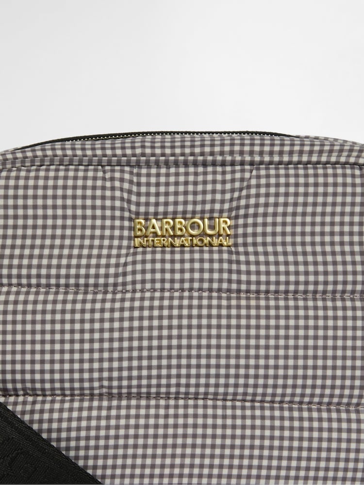 Barbour® International Brown Monaco Check Cross-Body Bag - Image 2 of 6