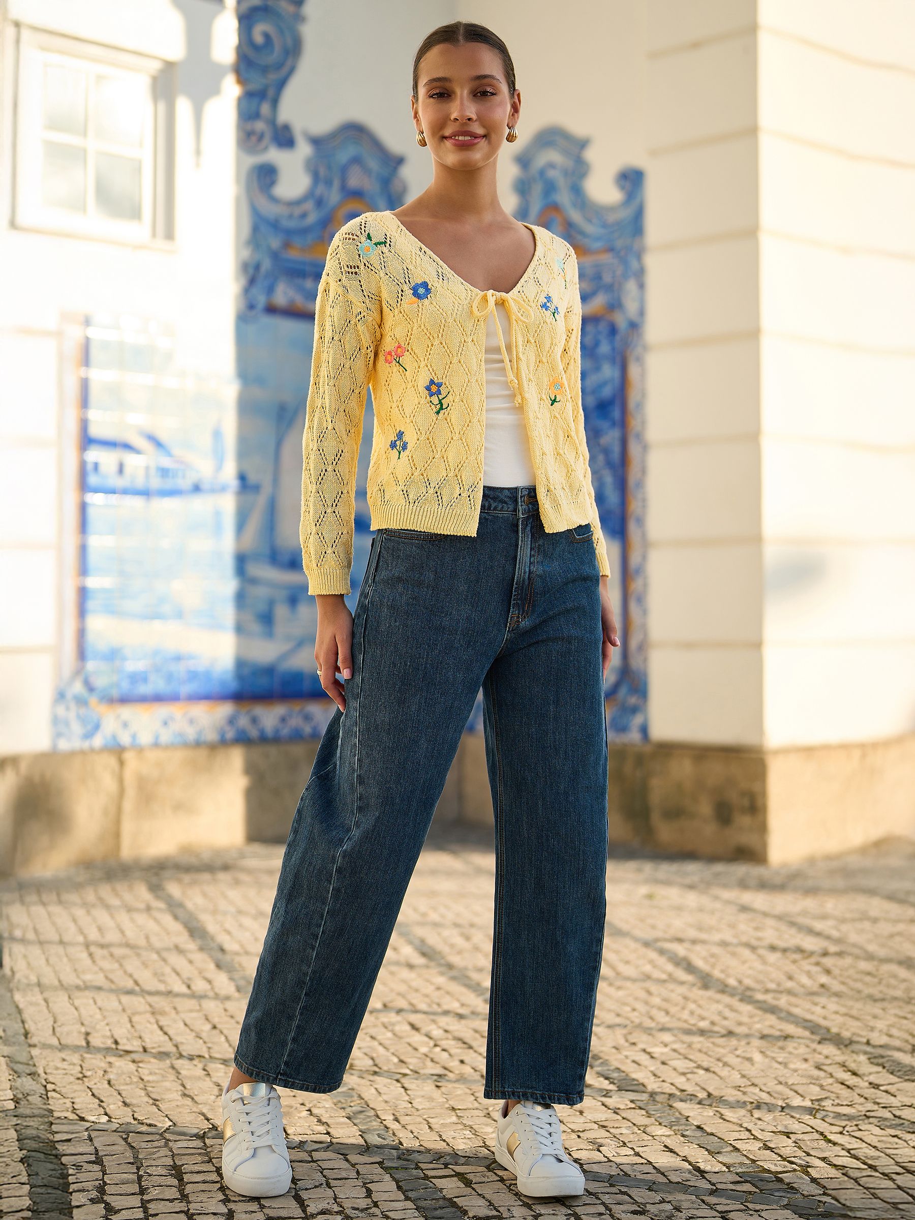 50s-60s Vintage Acrylic Cardigan カラシ 50s-60s Vintage Acrylic