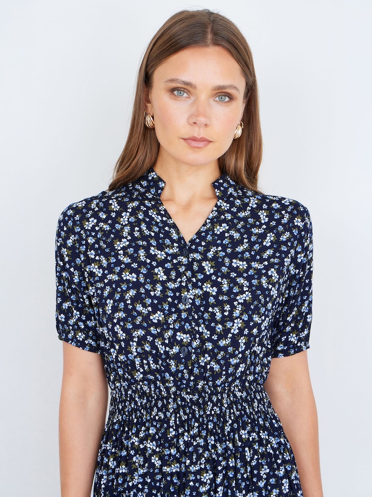 whistles ditsy blossom midi shirt dress Whistles Ditsy Blossom Women Midi Length Dress - Green for sale online