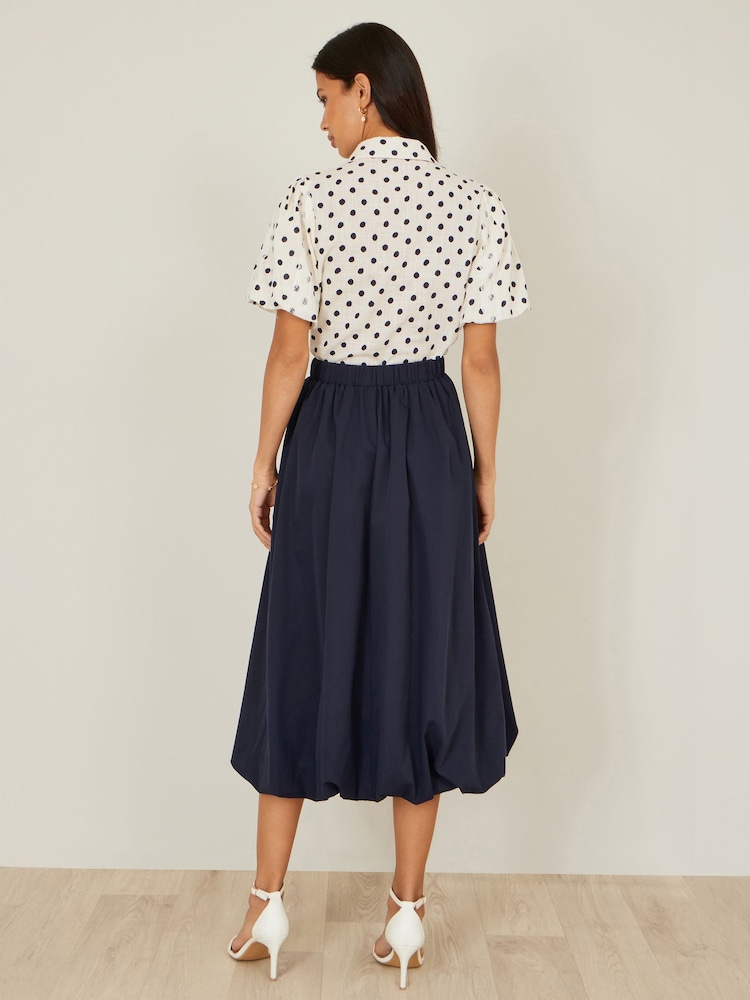 Yumi White Polka Dot Lace Boxy Shirt - Image 2 of 5