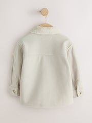 Ecru White Borg Lined Cord Shacket (3mths-7yrs) - Image 3 of 6