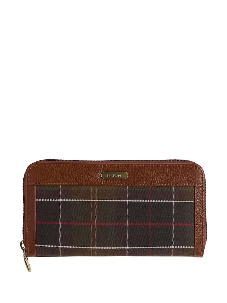 Barbour® Brown Daphne Tartan Purse - Image 2 of 5 Barbour® Brown Daphne Tartan Purse - Image 2 of 5