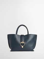 Bleu - ® Barbour mini sac fourre-tout en cuir en aulne - Image 3 de 7