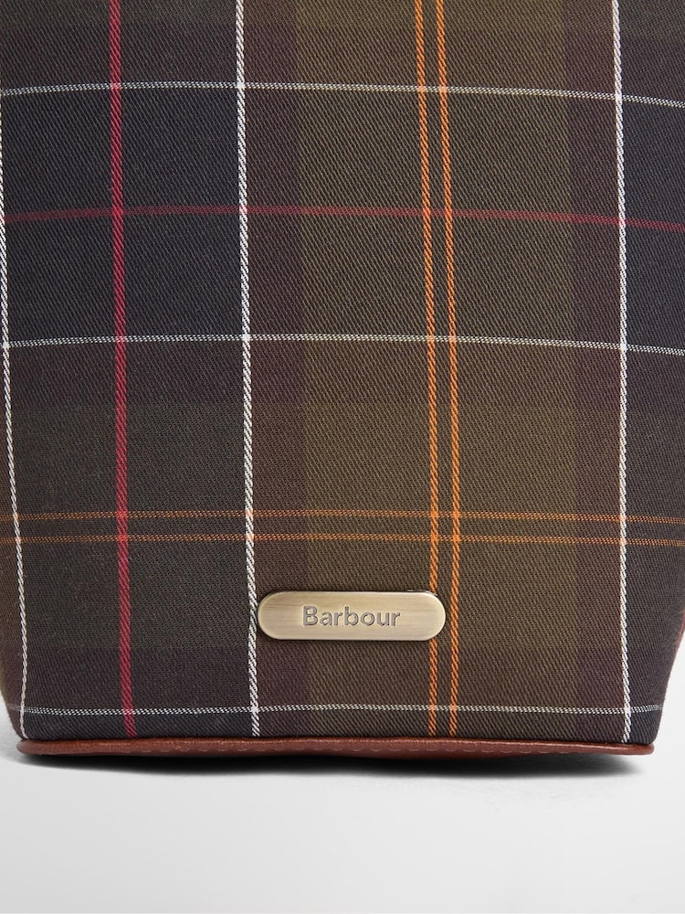 Barbour® Brown Cedar Mini Tartan Bucket Bag - Image 7 of 7 Barbour® Brown Cedar Mini Tartan Bucket Bag - Image 7 of 7
