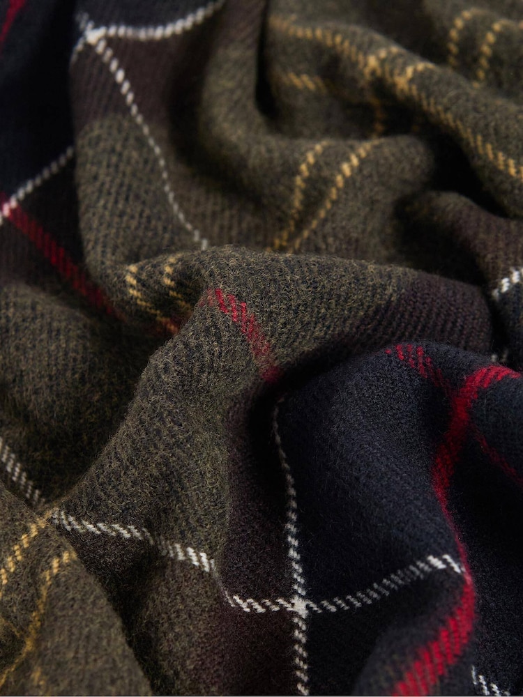 Barbour® Brown Kirklees Tartan Scarf - Image 2 of 2