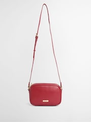 Barbour® Red Daphne Mini Leather Cross-Body Bag - Image 5 of 6