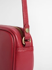 Barbour® Red Daphne Mini Leather Cross-Body Bag - Image 6 of 6